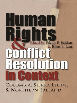 cover image of Human Rights and Conflict Resolution in Context